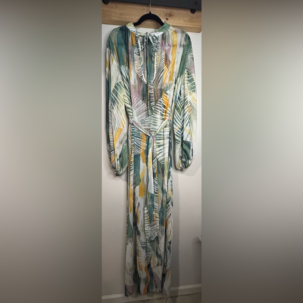 NWT Andrea Iyamah Sade Multicolor Cover-Up Maxi Dress - Picture 5 of 12